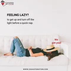 Feeling too lazy to get up and turn off the light before a nap? We've got you. With a 'Nap Time' scene, you can turn off the lights with a single tap or voice command from the couch.