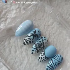 Entry number 5, a lovely blue and white set with delicate patterns. It's amazing to see artists find their own creative voice.