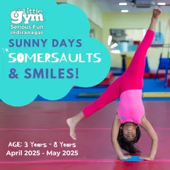 Sunny days are for somersaults and smiles! I see every child's confidence soar as they master new skills like the cartwheel. Our camps are the perfect place for your little one to leap, learn, and shine.
