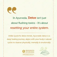 Ayurvedic detox is not a quick fix. It is a holistic journey that aligns with your body's natural cycles to cleanse you physically, mentally, and emotionally, leading to a complete system reset rather than just flushing toxins.