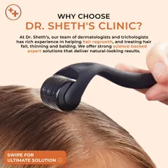Why choose our clinic? Because our team of dermatologists and trichologists has rich experience in treating hair fall, thinning, and balding with strong, science-backed solutions that deliver natural-looking results.