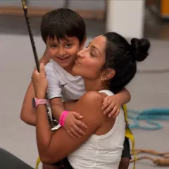 Climbing is an adventure the whole family can share. We love seeing parents and kids discovering the joy of climbing together, creating memories that last a lifetime. Our gym is safe and welcoming for climbers aged 5 and up.