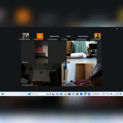 A glimpse into our online Yoga Nidra session, where participants are guided into a state of deep relaxation in Shavasana (Corpse Pose). These sessions are designed to help you release stress and rejuvenate your mind and body completely.