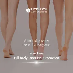 A little skin show never hurt anyone. With our pain-free full body laser hair reduction, you can enjoy smooth, hair-free skin without the discomfort of traditional methods.