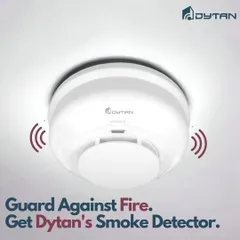Guard against fire with my smart smoke detector. It provides a loud sound and light alarm and can be integrated with your security system to send alerts directly to your phone.