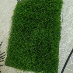 This is a sample of my premium 45mm turf. It features a lush 3-tone color blend and a heavy double backing, offering a soft, natural lawn feel for high-end residential projects.