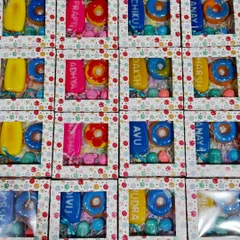 Our personalized name soaps are a huge hit for kids' birthday return gifts. Each box is a fun dessert-themed hamper with custom name soaps, donut soaps, and other little treats, making every child feel special.