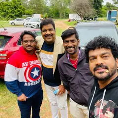 Another selfie from the Star Suvarna shoot with the talented team. Behind the scenes moments are just as fun as what you see on screen.