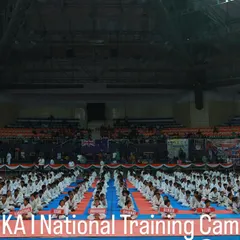 A view of the JKA India National Training Camp, where students from across the country assemble for intensive training. Participation in these events builds a sense of camaraderie and exposes students to the highest level of Shotokan instruction.