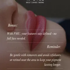 A pro tip for long-lasting lip color: be gentle with makeup removers and avoid using exfoliants or retinol near your lips. This helps keep the pigment fresh and defined for longer.