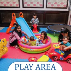 We can set up a dedicated soft play area for toddlers at your event, complete with mats, slides, a ball pit, and ride-on toys to keep the little ones safe and engaged.