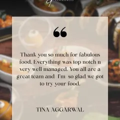 "Everything was top notch n very well managed. You all are a great team." - Tina Aggarwal. We pride ourselves on being a team that delivers a seamless and top-notch experience.