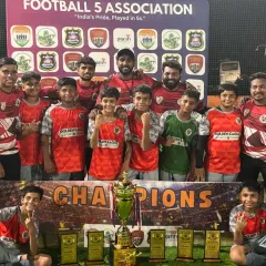 The moment we became champions of the All India Football 5 Association in Goa. A proud achievement for our players, coaches, and the entire Golden Eagles family.