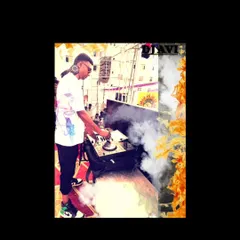 An artistic shot of me mixing at an outdoor event, surrounded by smoke. It's all about drifting with good vibes.
