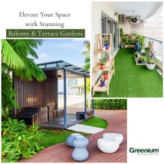 Elevate your space with stunning balcony and terrace gardens. This collage showcases how I can transform any outdoor area into a serene retreat that blends beauty and nature seamlessly.