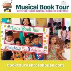 Our #MusicalBookTour photo frame is always a hit! Capturing the happy faces of our little Shrotas is one of our favorite parts of these events.