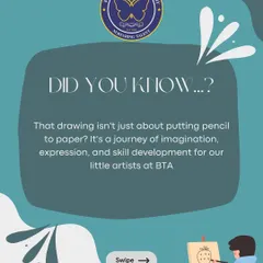 Did you know that drawing is more than just putting a pencil to paper? It's a fundamental tool for developing imagination and expression, which we nurture in all our little artists at the academy.