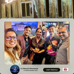 Representing my brand at the WOW Awards 2024 with my team and mentor. Being part of major industry events is crucial for staying at the forefront of the entertainment world.