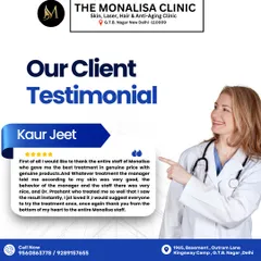 This client testimonial from Kaur Jeet highlights her satisfaction with the treatment results, genuine pricing, and the professional behavior of our manager and staff. We love hearing such positive feedback.