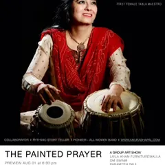 A poster from 'The Painted Prayer' art show, where I was a collaborator as a rhythmic storyteller. This project explored the powerful connection between music and visual arts.