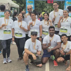 The Mysuru Run finishers. Our team proudly displays their medals after a challenging race. The mindset to endure pain, not quit, is what separates the best from the rest.