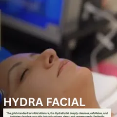 The HydraFacial is the gold standard in bridal skincare for a reason. This treatment deeply cleanses, exfoliates, and hydrates your skin, leaving it instantly plump, dewy, and camera-ready with zero downtime. It's the perfect foundation for your wedding makeup.