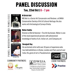 An announcement for a panel discussion on the 'Preservation & Curation of Art' where I was a panel member. My role as an advisor is not just about buying and selling, but also about educating collectors on how to care for their legacy.