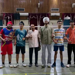 The result of hard work and dedication. Posing with the victorious Guru Nanak Public School badminton team after they won the CBSE Zonal Championship. We build teams that not only play to win but also support each other throughout the journey.