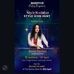 I was invited to be an audition judge for 'The Style Social 2.0 Style Icon Hunt'. My role was to identify individuals with a strong sense of personal style and the potential to become fashion influencers.