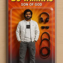 Another take on the toy trend, this time as 'Son of God'. It's a playful image, but the passion for creating music is very real.