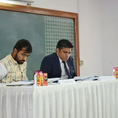 Judging the preliminary rounds of the 15th NLU Antitrust Law Moot Court Competition at National Law University, Jodhpur.
