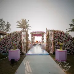 Imagine exchanging your vows here. I specialize in finding and transforming stunning destination venues, like this breathtaking beachside mandap in Goa, into your personal paradise. Locking in the perfect location is the first step to your dream wedding.