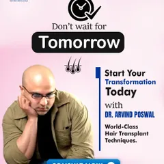 Don't wait for tomorrow. Start your transformation today with my world-class hair transplant techniques for natural, permanent results.