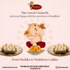 This Ganesh Chaturthi, welcome Bappa with the sweetness of tradition. We offer everything from his favorite Modaks to Motichoor Laddus to make your celebrations complete.