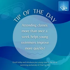 A pro tip from our coaches: consistency is key to rapid improvement. Attending swimming classes more than once a week helps young swimmers develop muscle memory and confidence much more quickly.