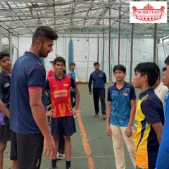 We believe in learning from the best. Here, our young cricketers get an invaluable opportunity to interact with IPL star Aman Khan during an indoor practice session, gaining insights from a professional's journey.