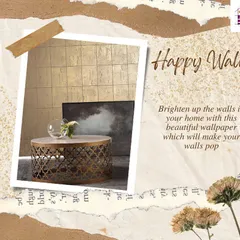 Introduce a touch of glamour with our metallic wallpaper options. This bronze design has a subtle glimmer that catches the light, creating a dynamic and upscale feel for a feature wall in a living room or entryway.