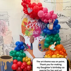 "The art theme was on point." We love receiving feedback that confirms we nailed the client's vision, especially for a child's special day.