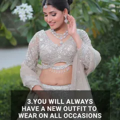 Reason 3: You will always have a new outfit to wear for all occasions. My rental collection is your endless wardrobe, ensuring you never have to repeat an outfit again.
