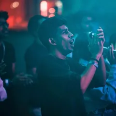 The audience at our AntiSocial show, completely lost in the moment. This is the kind of atmosphere we create, where everyone feels connected through the music.