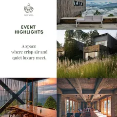 The spaces I choose for our retreats are an important part of the journey. For our Anand Lok Yatra, we stay where crisp mountain air and quiet luxury meet, providing a serene backdrop for your inner work.