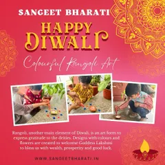 Our budding artists expressed their creativity by making colorful rangoli designs for Diwali. This traditional art form is a beautiful way for children to play with colors and learn about customs for welcoming prosperity and good luck.