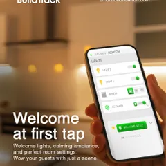 Create the perfect welcome for your guests or family with a single tap. Our app allows you to set custom scenes like a "Welcome Mode" that adjusts lights, ambiance, and temperature to create an impressive and inviting atmosphere the moment someone walks in.