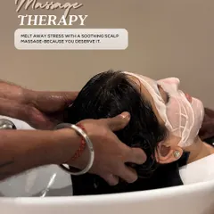 Melt away stress with soothing massage therapy. A gentle scalp massage during your hair wash is one of the best ways to release tension and truly unwind.