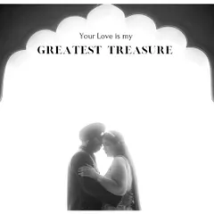 A creative, high-contrast black and white silhouette of the couple, framed by the unique architecture of the palace. This artistic shot emphasizes emotion and form.