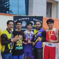 Celebrating a successful day at the CISCE Regional Boxing Championship. My students bagged gold, silver, and bronze medals, a testament to their rigorous training and competitive spirit.