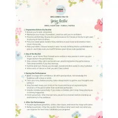 A helpful guide for students on how to prepare for a recital, covering everything from practice tips to managing performance day nerves.