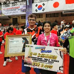 Another international medal for the collection. Here we are after Swastika finished as the runner-up at the Smash On Drugs International Championship in Bali, Indonesia. Competing and winning against strong international players is what we train for.