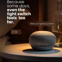 For those moments when you're already comfortable in bed and the light switch feels miles away. With my Alexa-integrated systems, all you need is your voice for complete control.