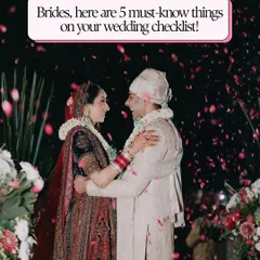 Brides, here are five must-know things for your wedding checklist. Starting early and staying authentic are key to a stress-free and beautiful wedding journey.